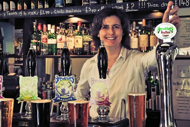 Sara Barton runs the Brewster's Brewing Company in Grantham