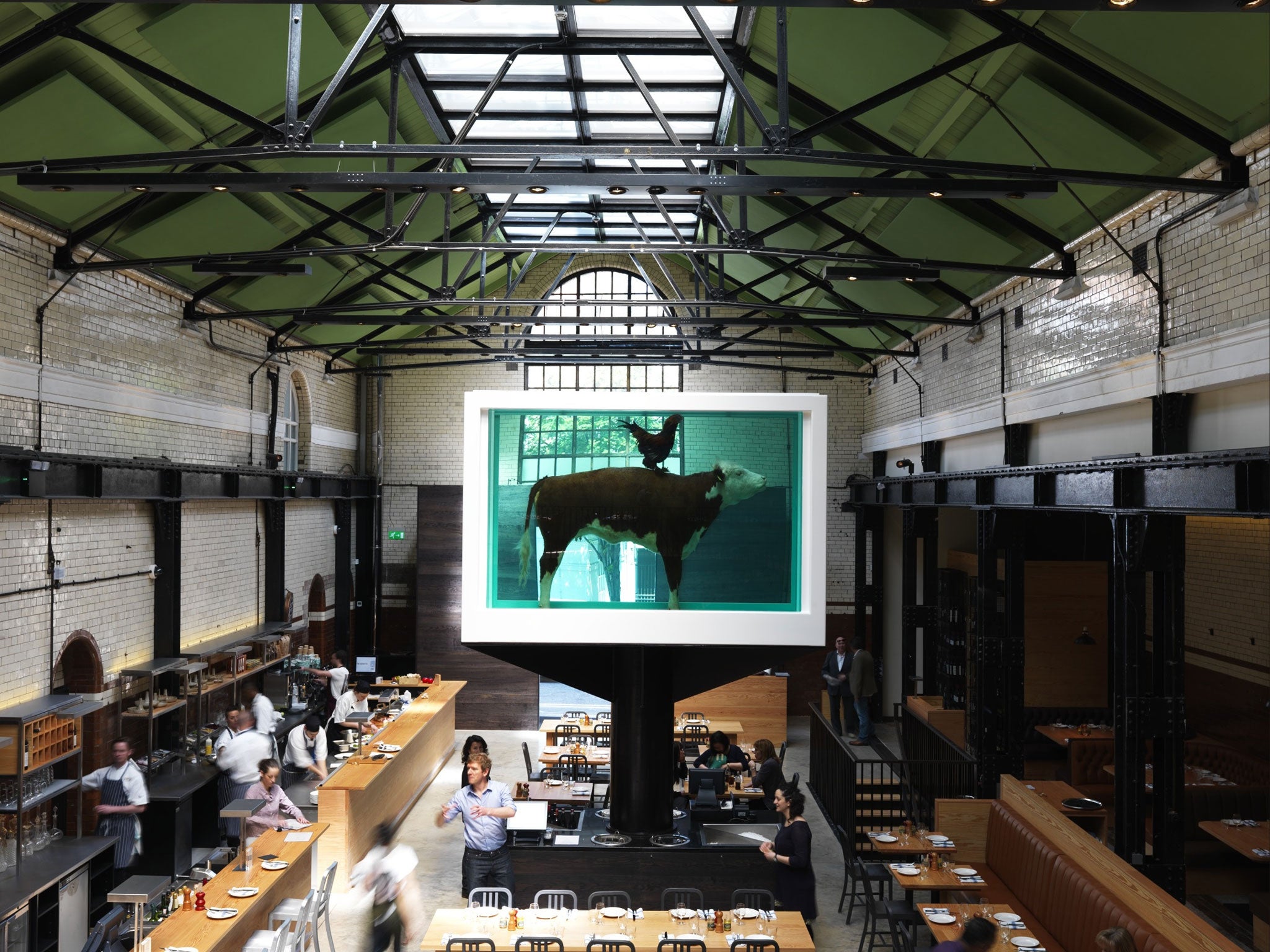 Mark Hix's Tramshed, with its Damian Hirst centre piece, took the award for Best London Restaurant