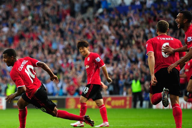 Cardiff City pulled off the surprise of the season so far, knocking off Manchester City 3-2 at the Cardiff City Stadium