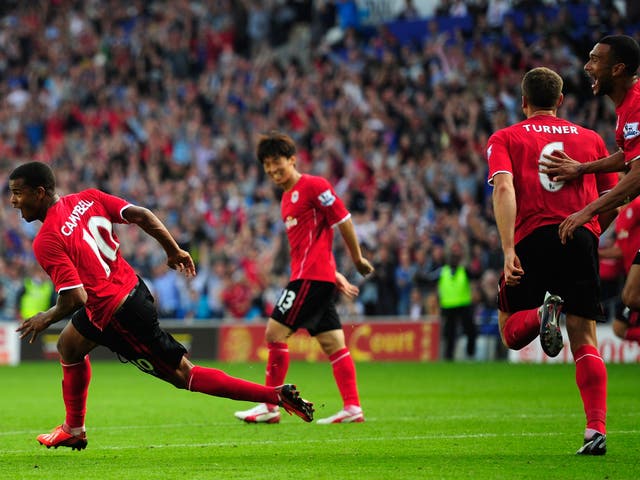 Cardiff City pulled off the surprise of the season so far, knocking off Manchester City 3-2 at the Cardiff City Stadium