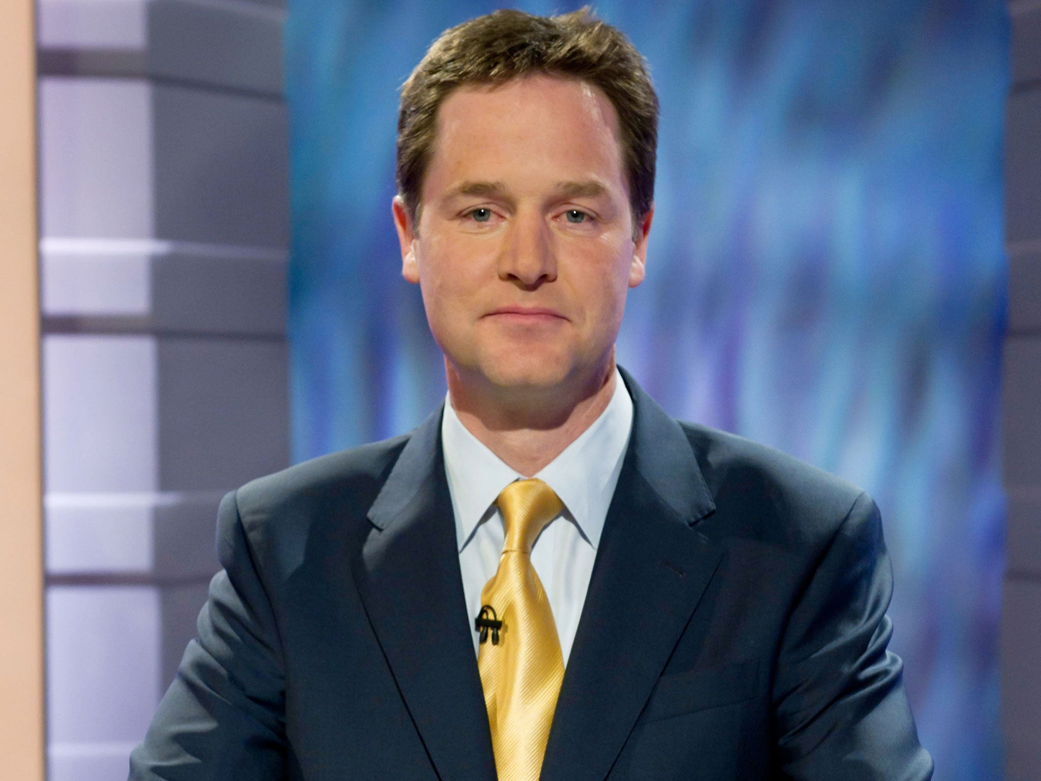 Deputy PM Nick Clegg, pictured here in the run-up to the 2010 Election, has been accused of betraying voters over Lib Dem support for fracking