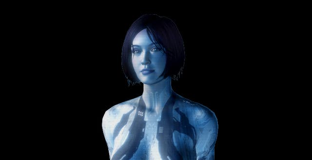 Cortana as she appears in Halo 4. 