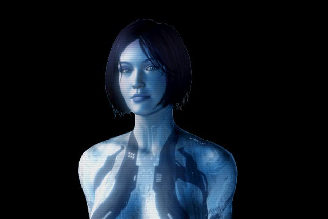 Cortana as she appears in Halo 4. 