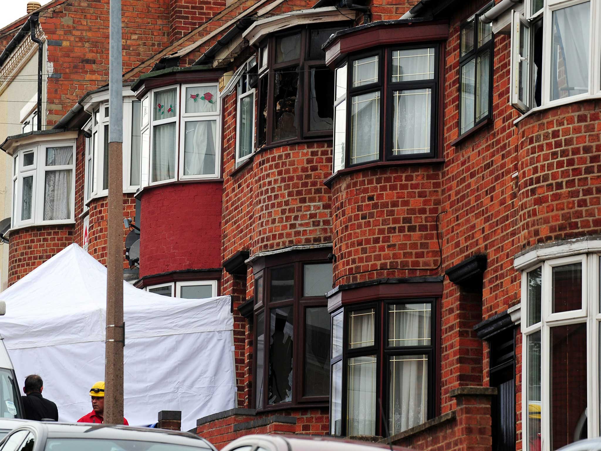 A mother and three children died in a house fire in Leicester on Friday
