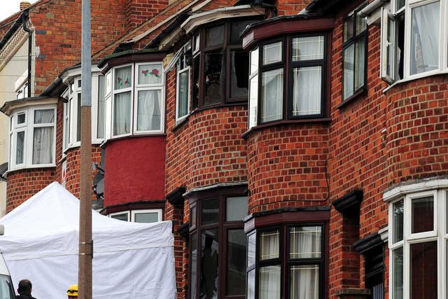 A mother and three children died in a house fire in Leicester on Friday