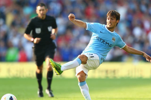 David Silva is set to return for the Manchester derby