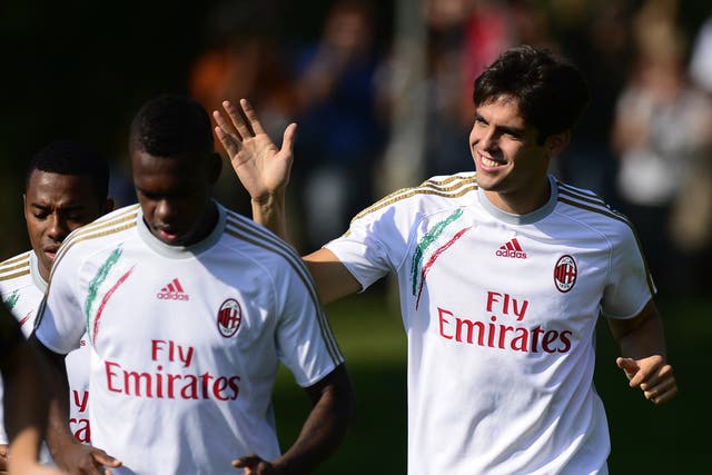 Kaka back in training with AC Milan