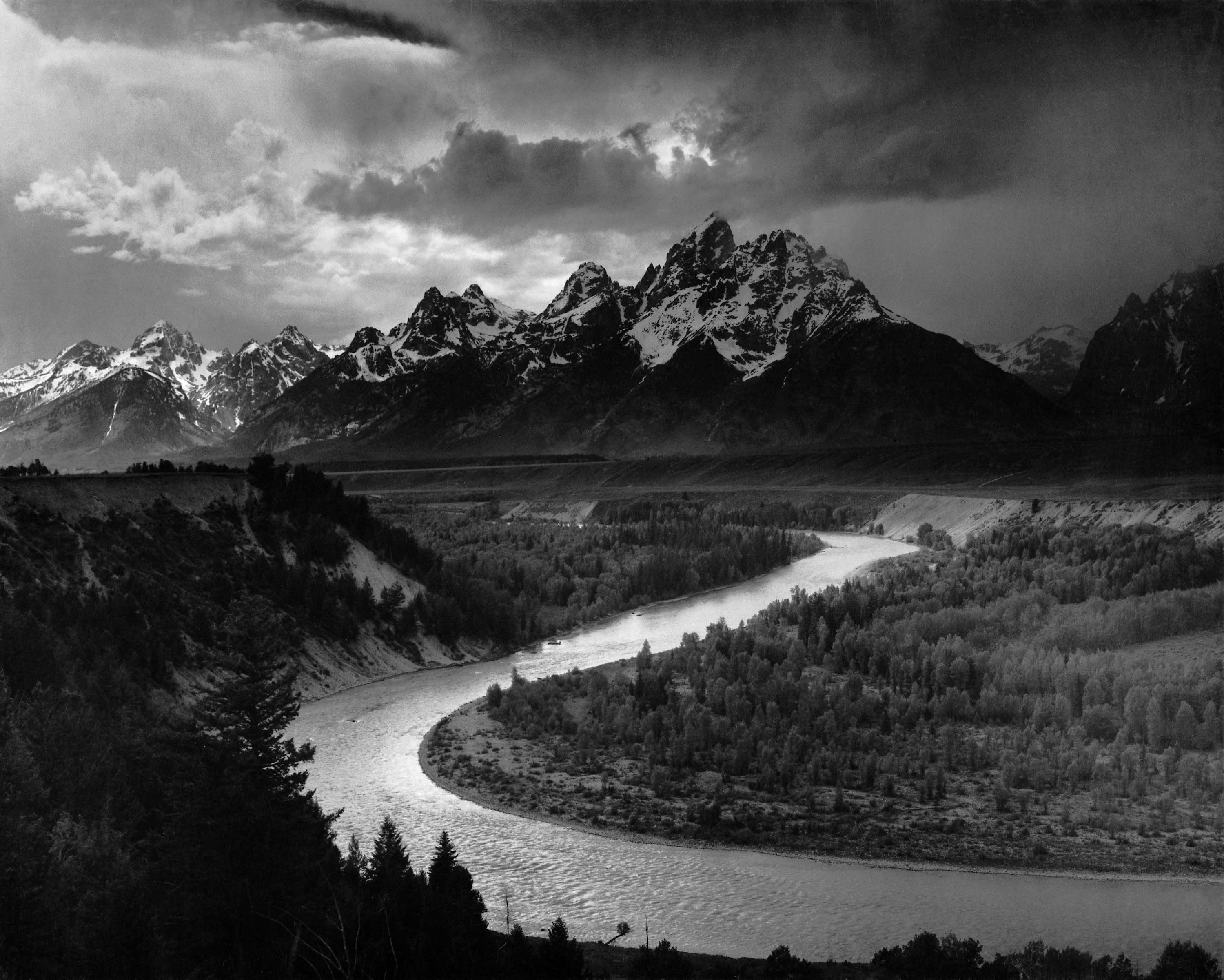 The Snake River and Tetons mountain range in Wyoming, US. File from Wikimedia Commons.