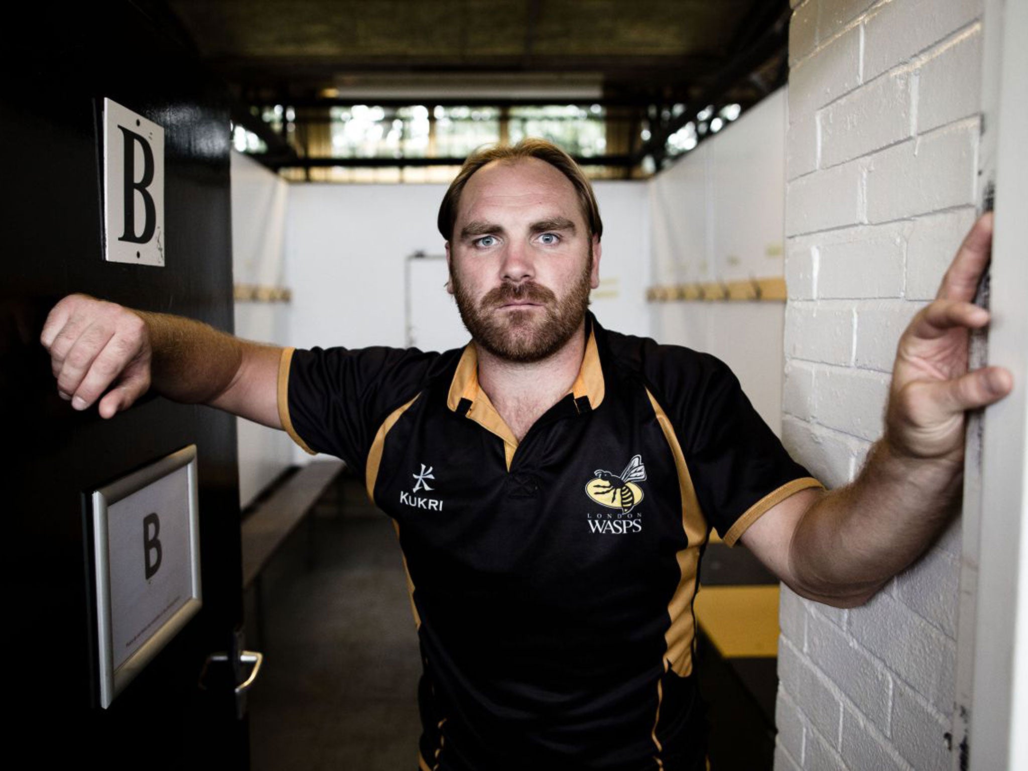 Andy Goode at Wasps training ground