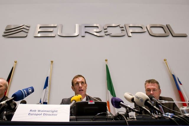 Crime stopper: Rob Wainwright at the Europol conference