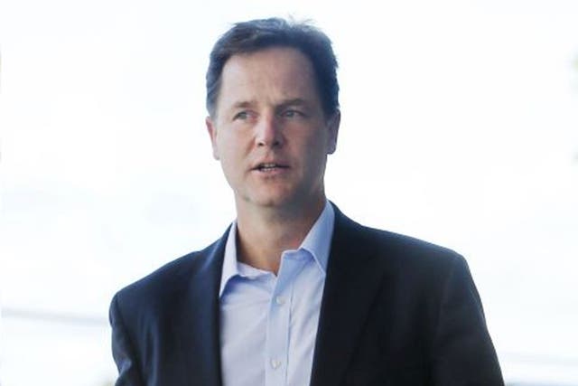 Out of step: Nick Clegg adheres to the Tories, but Lib Dem members veer to Ed Miliband’s Labour