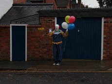 Northampton Clown is unmasked as student and film maker Alex Powell