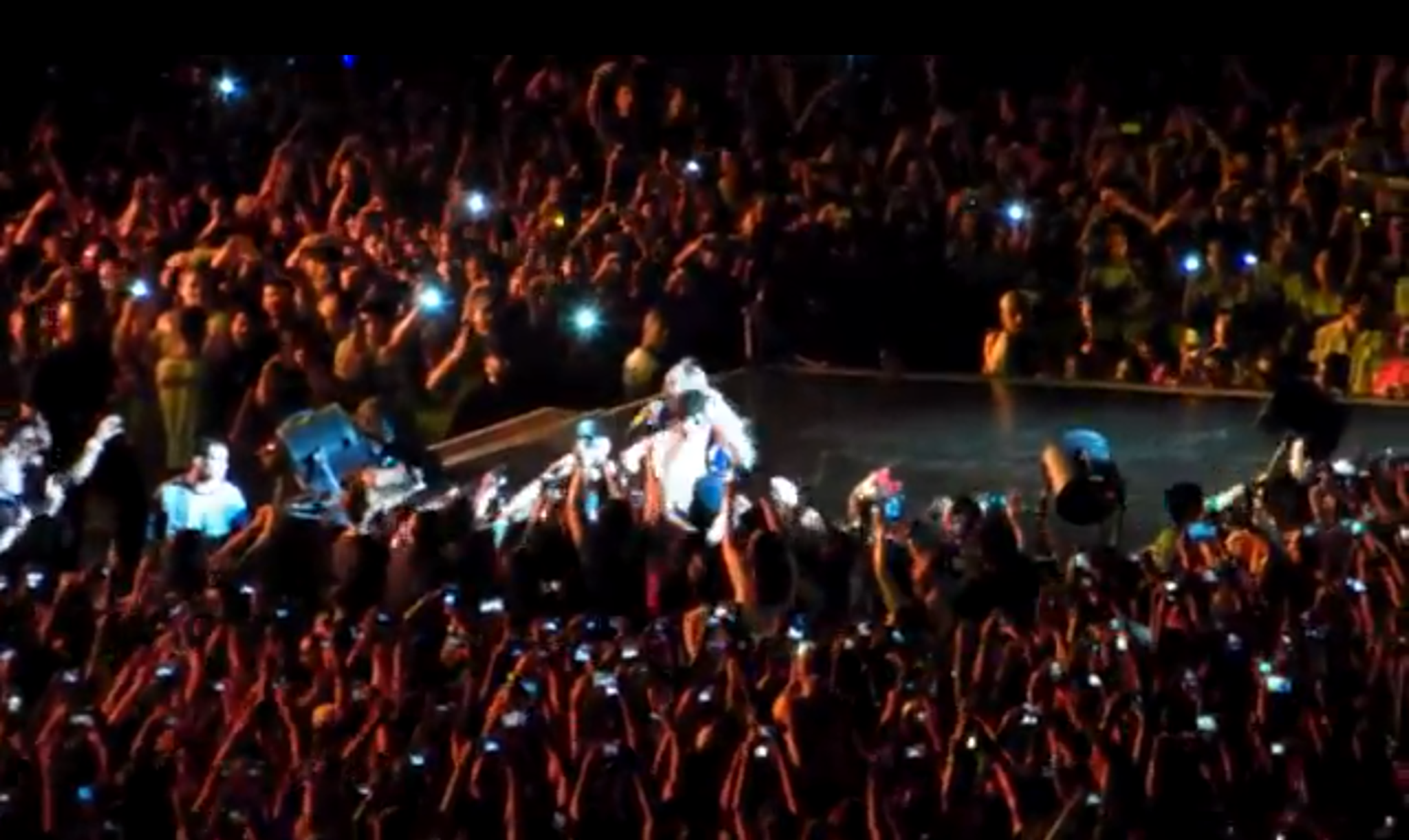 Beyonce pulled off stage at a concert in Sao Paulo