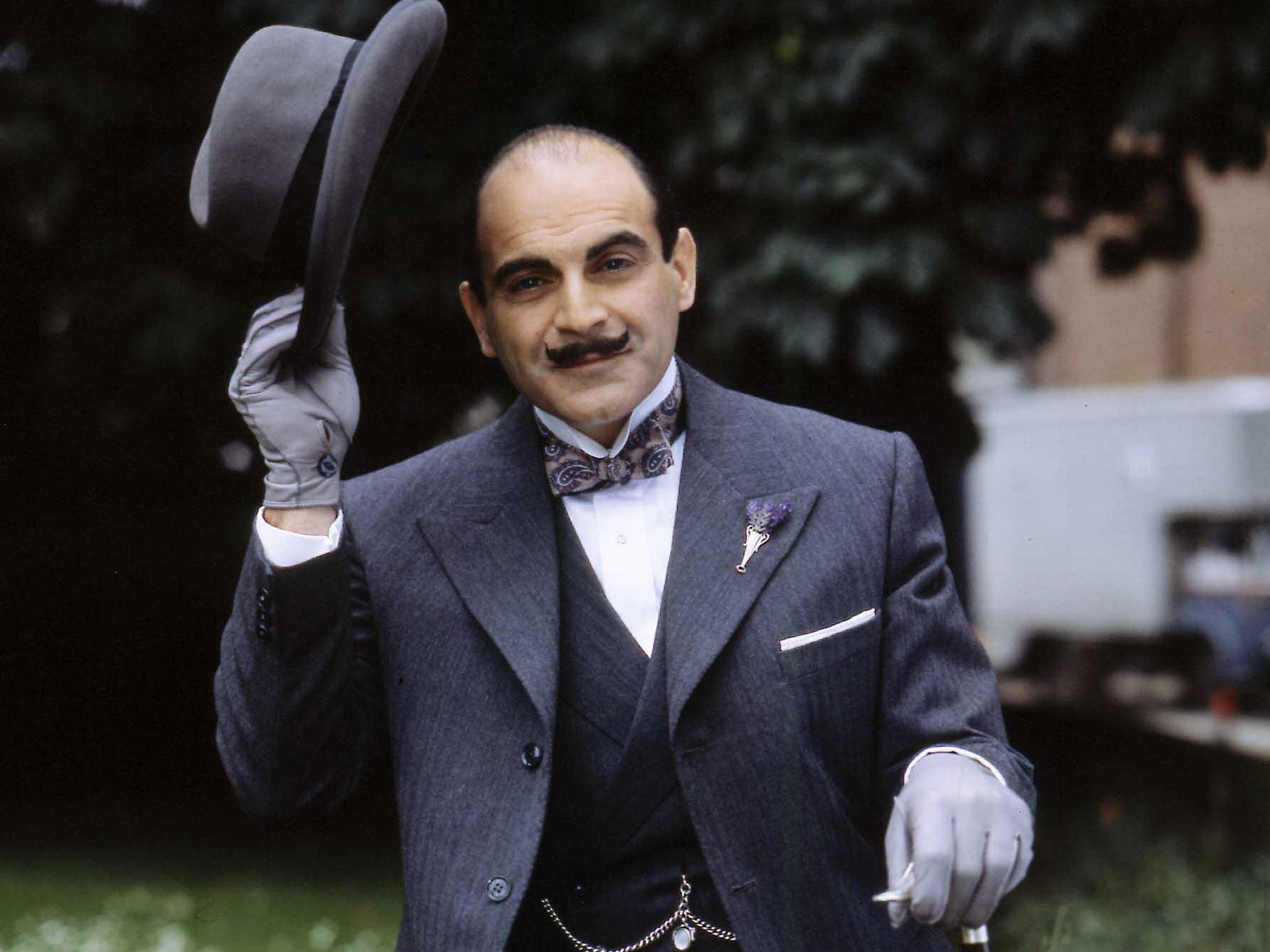 Agatha Christie became famous for her detective characters such as Hercule Poirot