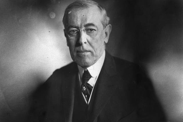 US president Woodrow Wilson in 1916