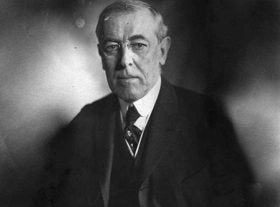 US president Woodrow Wilson in 1916