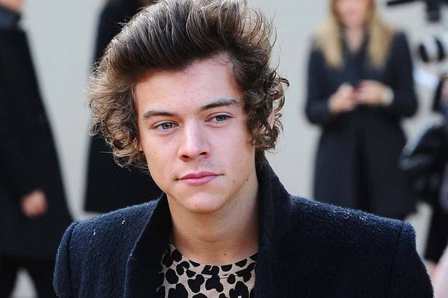 One Direction star Harry Styles who says he has no plans to follow his pal Cara Delevingne down the catwalk. 