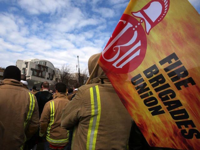 Firefighters are to strike for four hours in England and Wales over a pension row