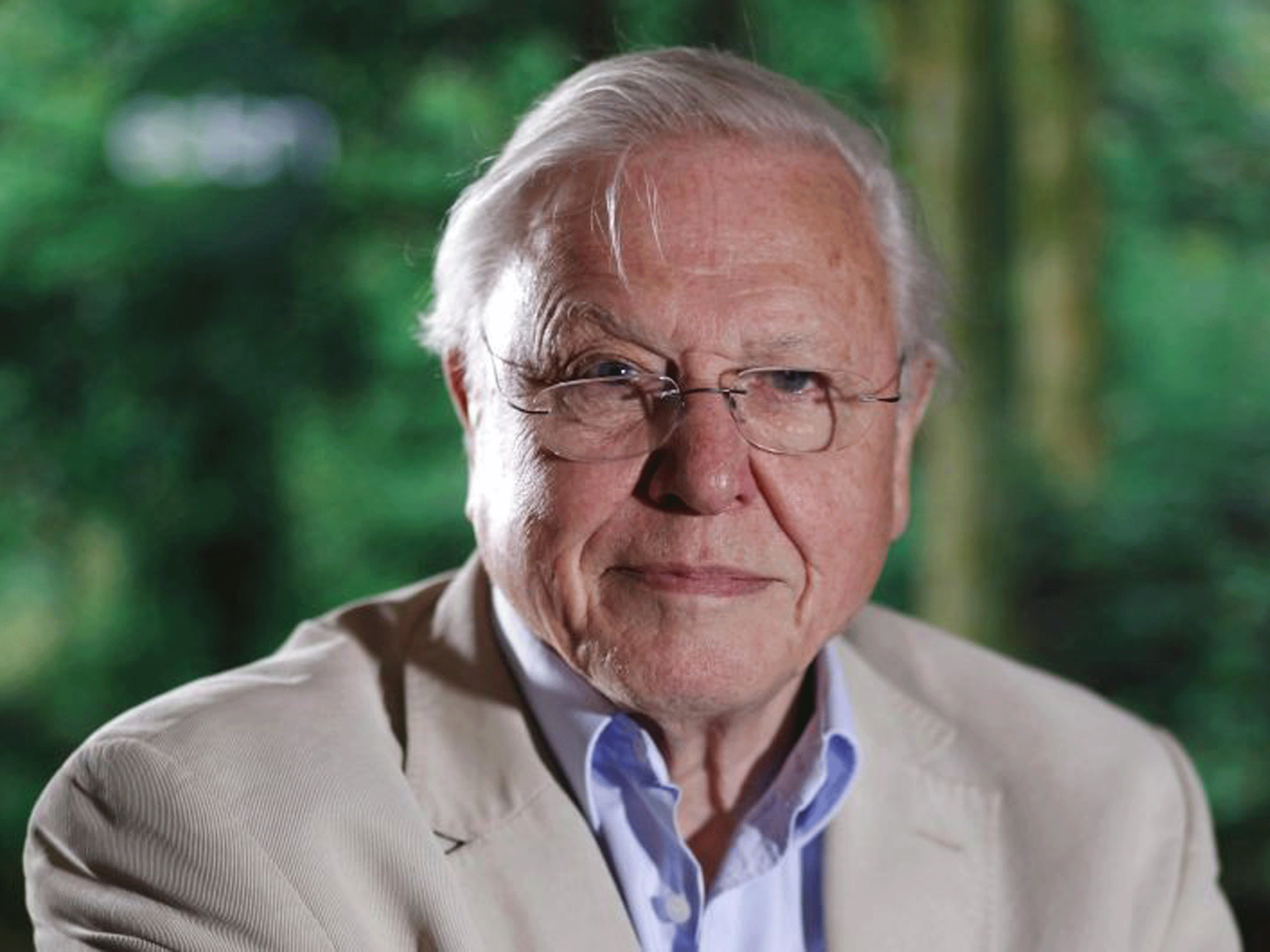 Veteran broadcaster Sir David Attenborough has called for more debate on population control, describing simply sending food aid to famine hit countries as 'barmy'