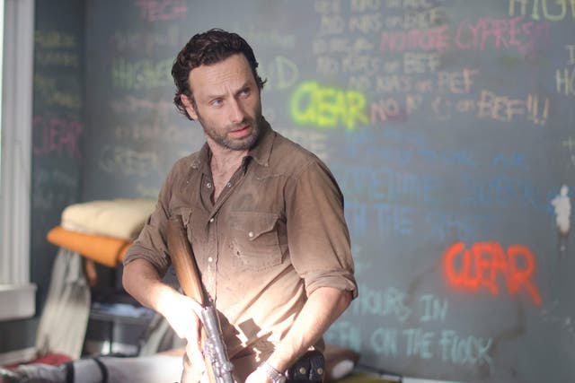 British actor Andrew Lincoln stars in The Walking Dead 