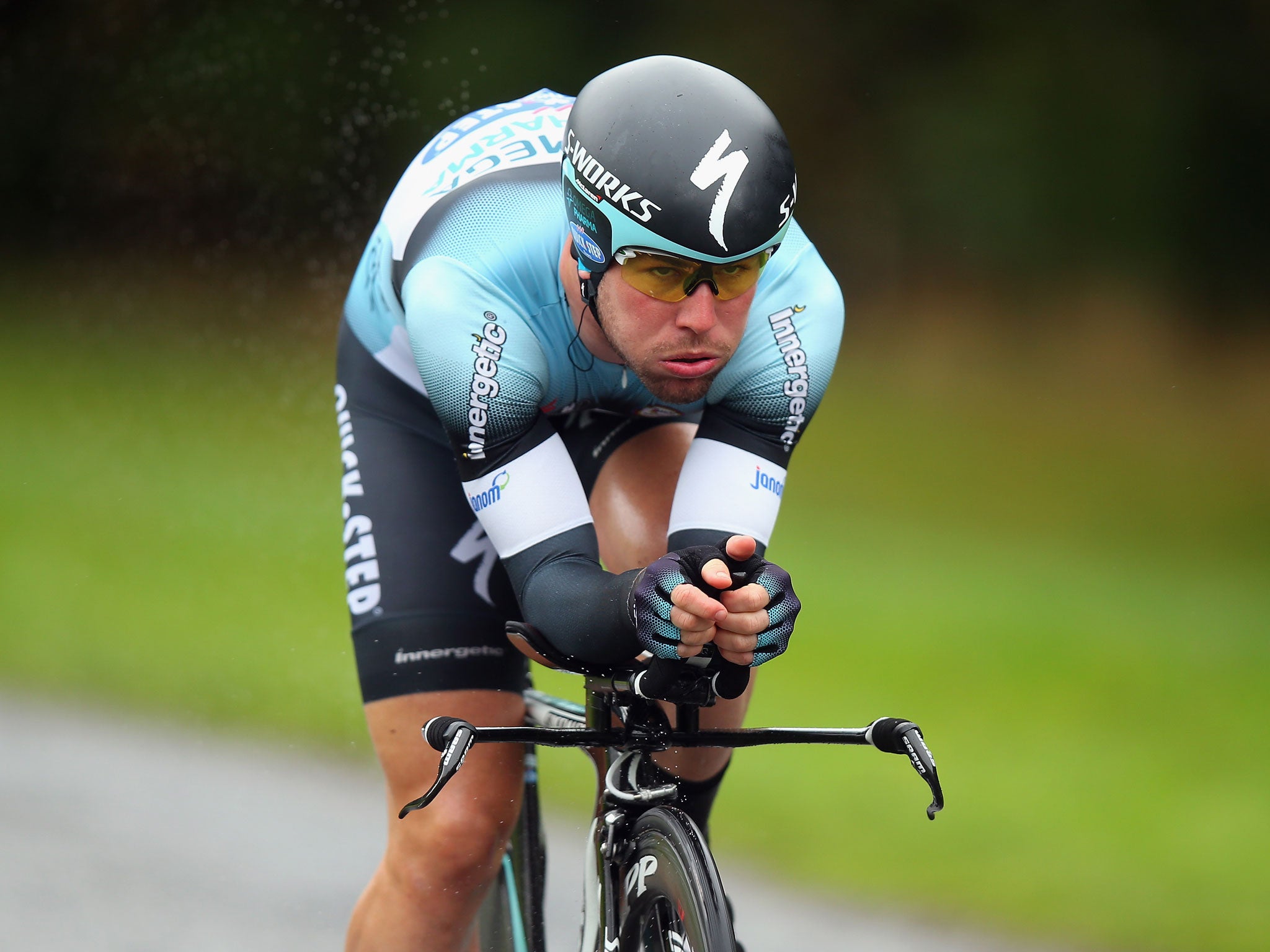 Mark Cavendish in action on the Tour of Britain