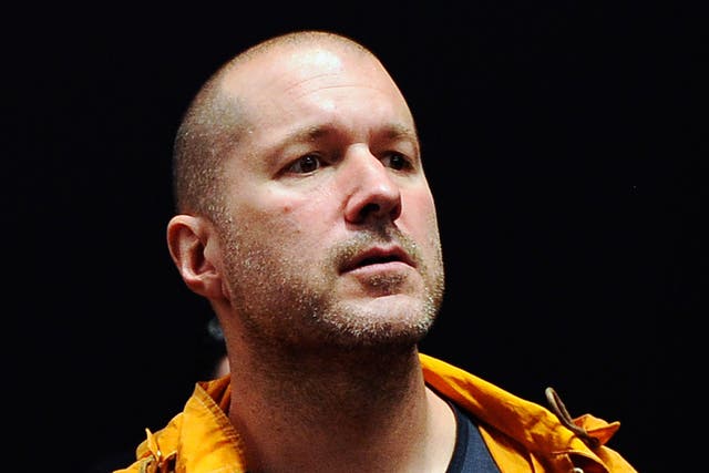 Senior vice president of industrial design for Apple Inc., Jonathan Ive, during an Apple product launch event in 2012.