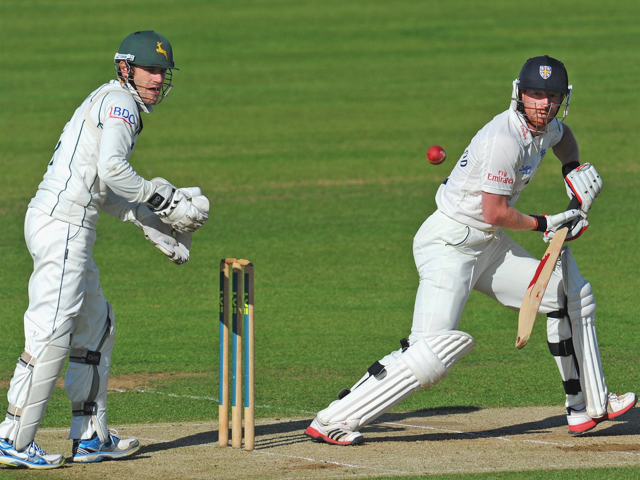 Paul Collingwood made an unbeaten 88 in Durham’s first innings