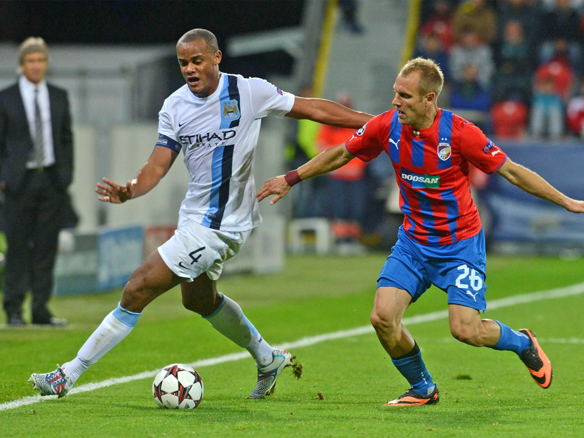 Vincent Kompany (left): ‘There’s no reason to have too much respect for Bayern’