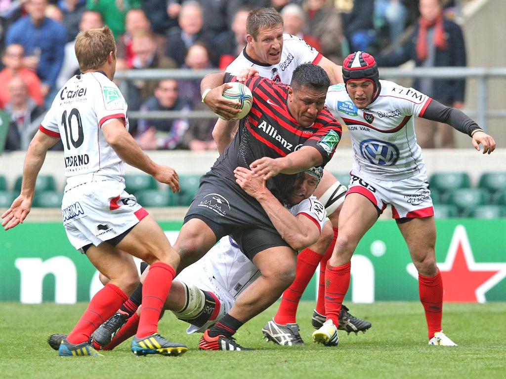 Saracens and Toulon collide in last year's Heineken Cup semi-final