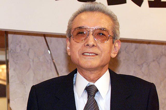 Hiroshi Yamauchi, President of Japan's video game giant Nintendo after they announced the joint project to develop the next generation machine of the Nintendo 64