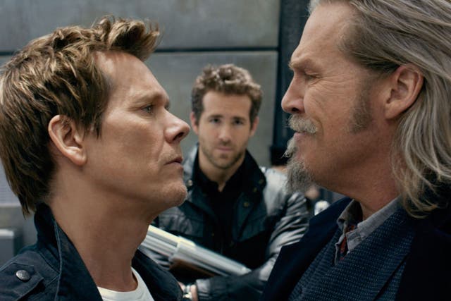 Men in bland: Kevin Bacon, Ryan Reynolds and Jeff Bridges in Robert Schwentke’s dead-on-arrival  sci-fi cop caper 'R.I.P.D.'