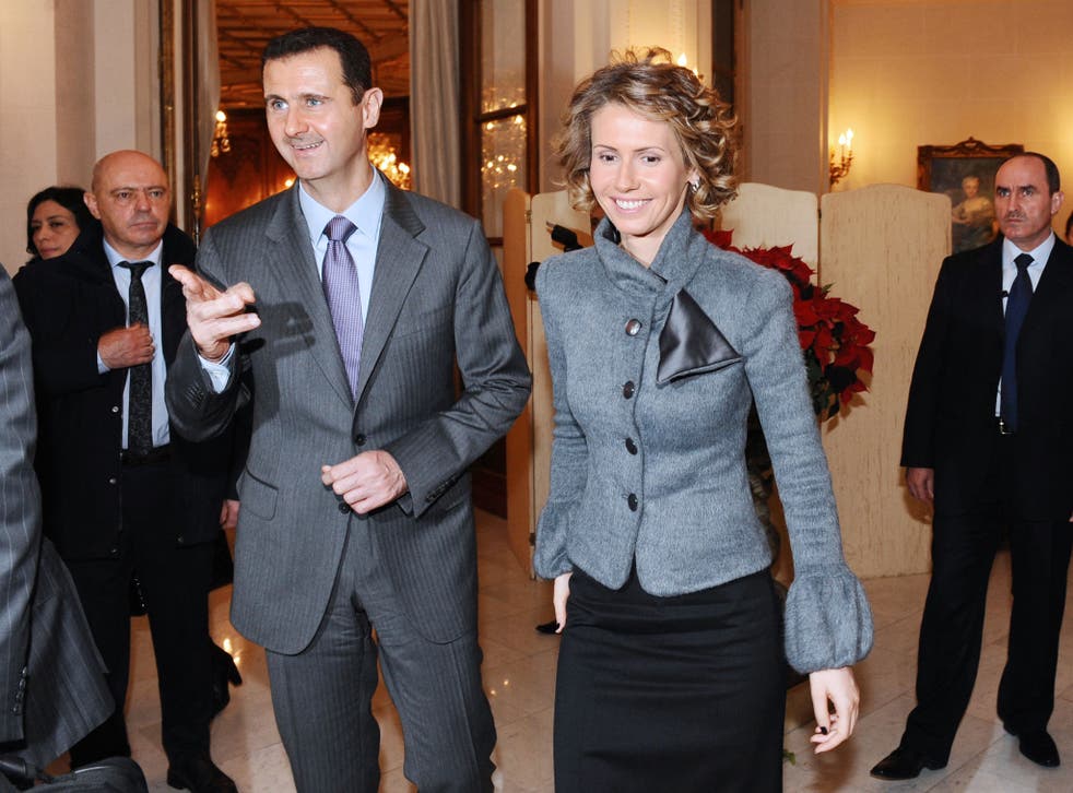 Syrian President Bashar al-Assad and his wife Asma during their official visit to France, 2010