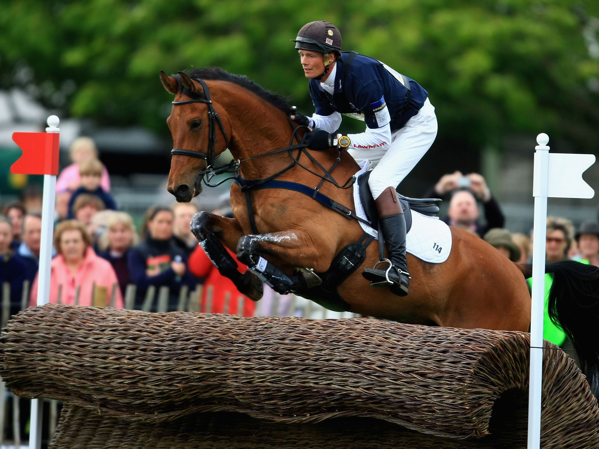 William Fox Pitt rides Tamarillo for Great Britain at the Badminton Horse Trials in May 2008