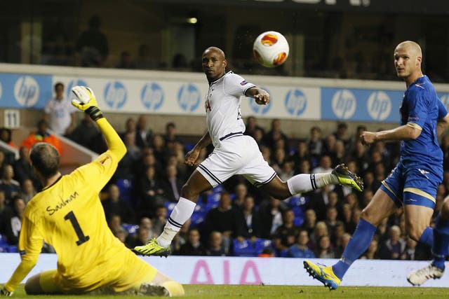 Jermain Defoe scores Tottenham’s first goal at White Hart Lane
