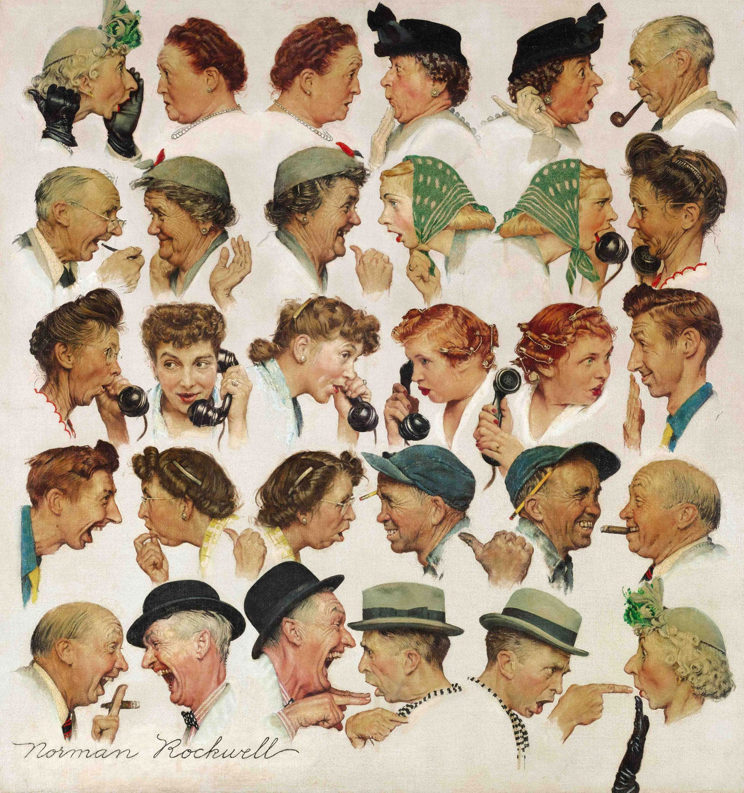 Farewell Rockwells Seven works by Norman Rockwell will go under the