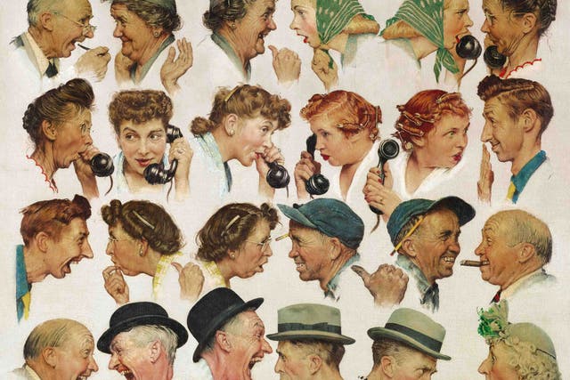 ‘The Gossips’ cover illustration for the Saturday Evening Post, 6 March, 1948 – estimated sale value $6-$9m