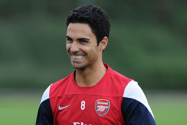 Mikel Arteta could make his first appearance of the season for Arsenal against Stoke