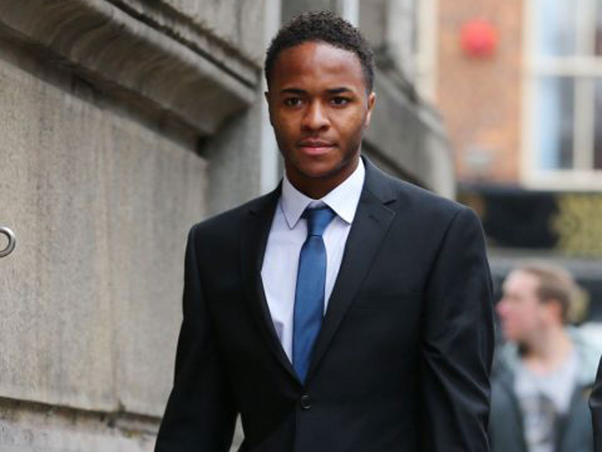 Raheem Sterling arrives at Liverpool Magistrates Court
