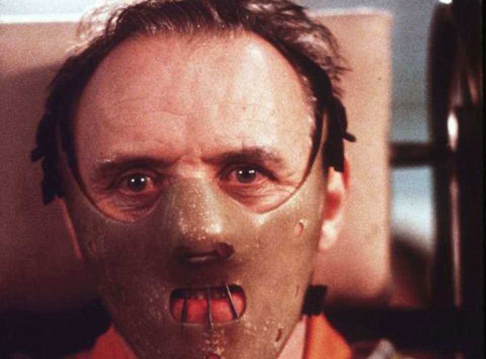 Anthony Hopkins as imprisoned serial killer, Dr Hannibal Lecter 