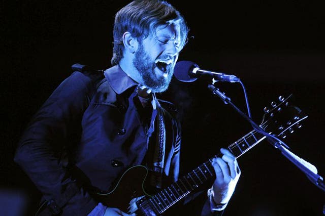 US singer Caleb Followill of the band Kings of Leon performs live