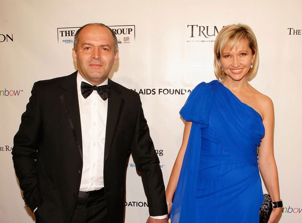 Billionaire politician Victor Pinchuk, here with his wife Elena, brings the 'world's biggest visionaries to Ukraine'