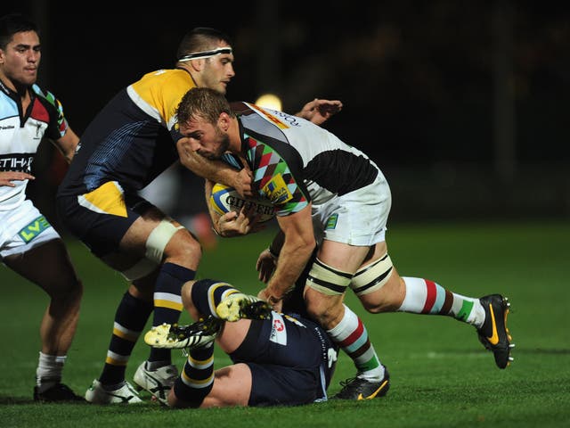 Chris Robshaw impressed for Harlequins in their victory over Worcester Warriors