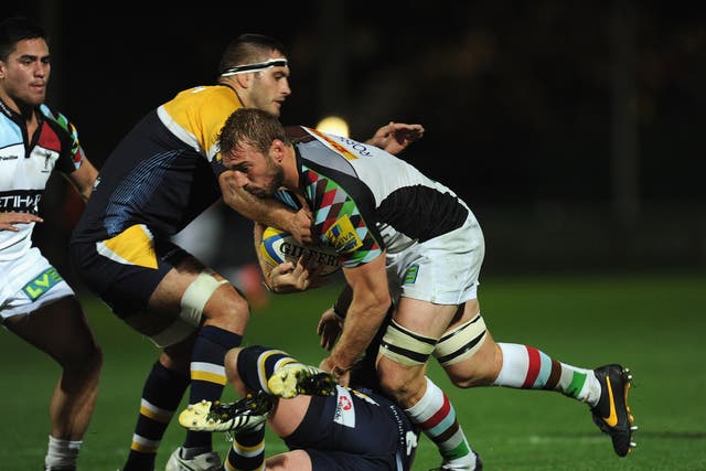 Chris Robshaw impressed for Harlequins in their victory over Worcester Warriors