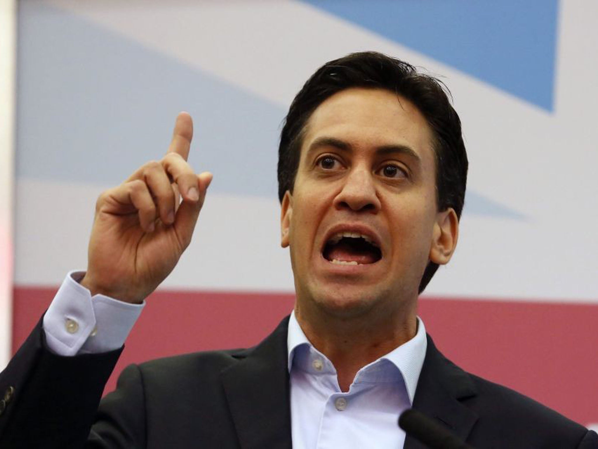 Labour leader Ed Miliband said his government would force companies that hire workers from outside the EU to take on the same number of UK apprentices
