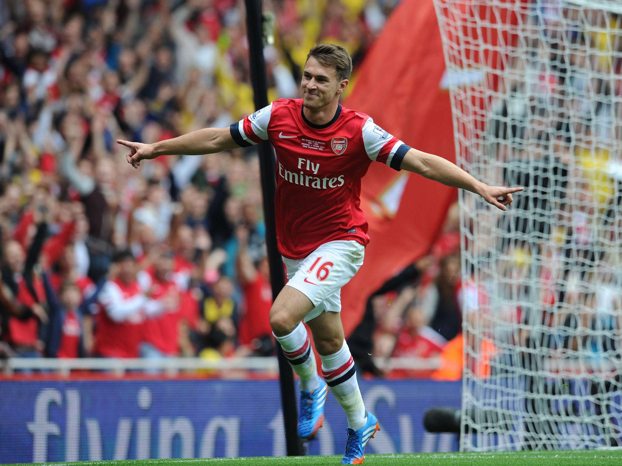 Aaron Ramsey scores yet again to help Arsenal to victory against Stoke