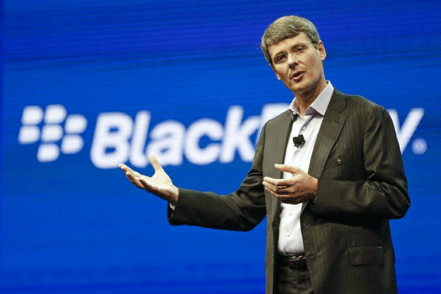 The leak of the Android version of BlackBerry's popular BBM chat software follows an announcement of 4,500 job cuts by the company's CEO Thorsten Heins (above)