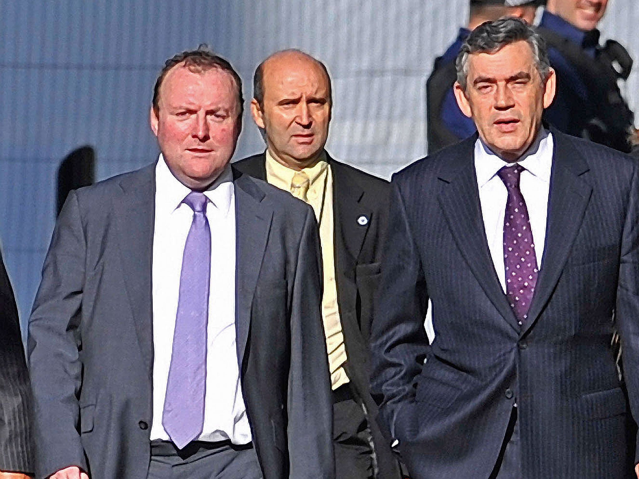 The police were urged on Sunday night to investigate claims that Damian McBride, left, Gordon Brown’s disgraced spin-doctor, could have broken the law by leaking confidential government information
