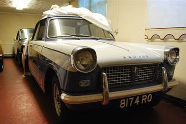 The 1961 Triumph Herald with just 20 miles on the clock