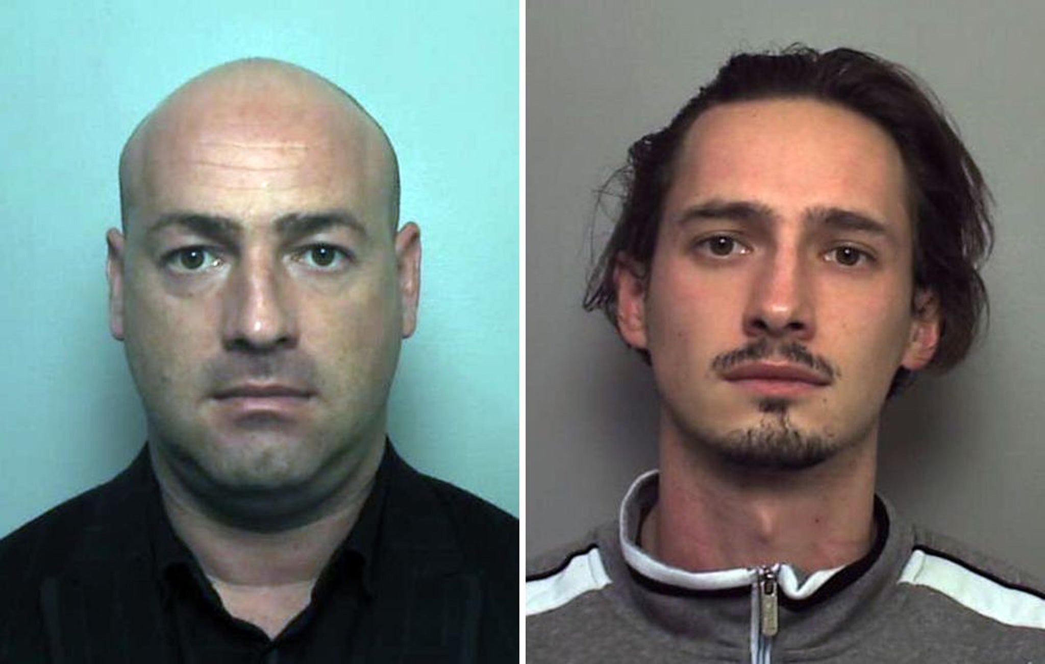 Undated handout photos issued by the Home Office of brothers Istvan Toth (left) and Peter Toth as Home Office immigration enforcement crime investigators have issued an appeal for information about the Hungarian nationals, who are charged in connection w