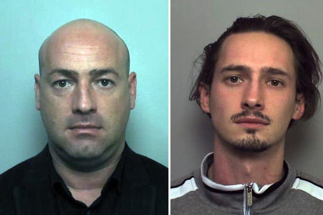 Undated handout photos issued by the Home Office of brothers Istvan Toth (left) and Peter Toth  as Home Office immigration enforcement crime investigators have issued an appeal for information about the Hungarian nationals, who are charged in connection w